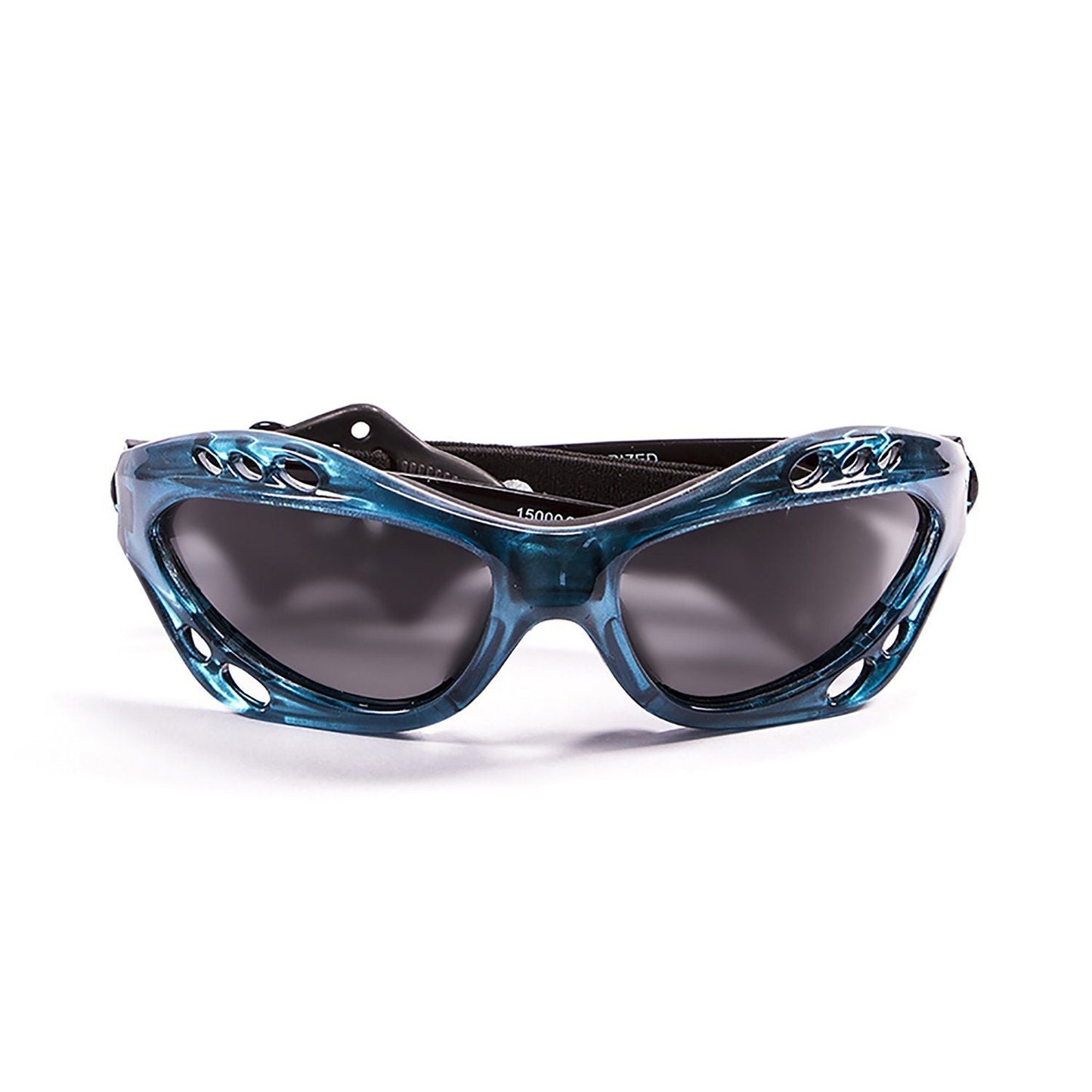 CUMBUCO Polarized Sunglasses Kiteboarding & Water Sports (Frame Blue, Lens Smoke)