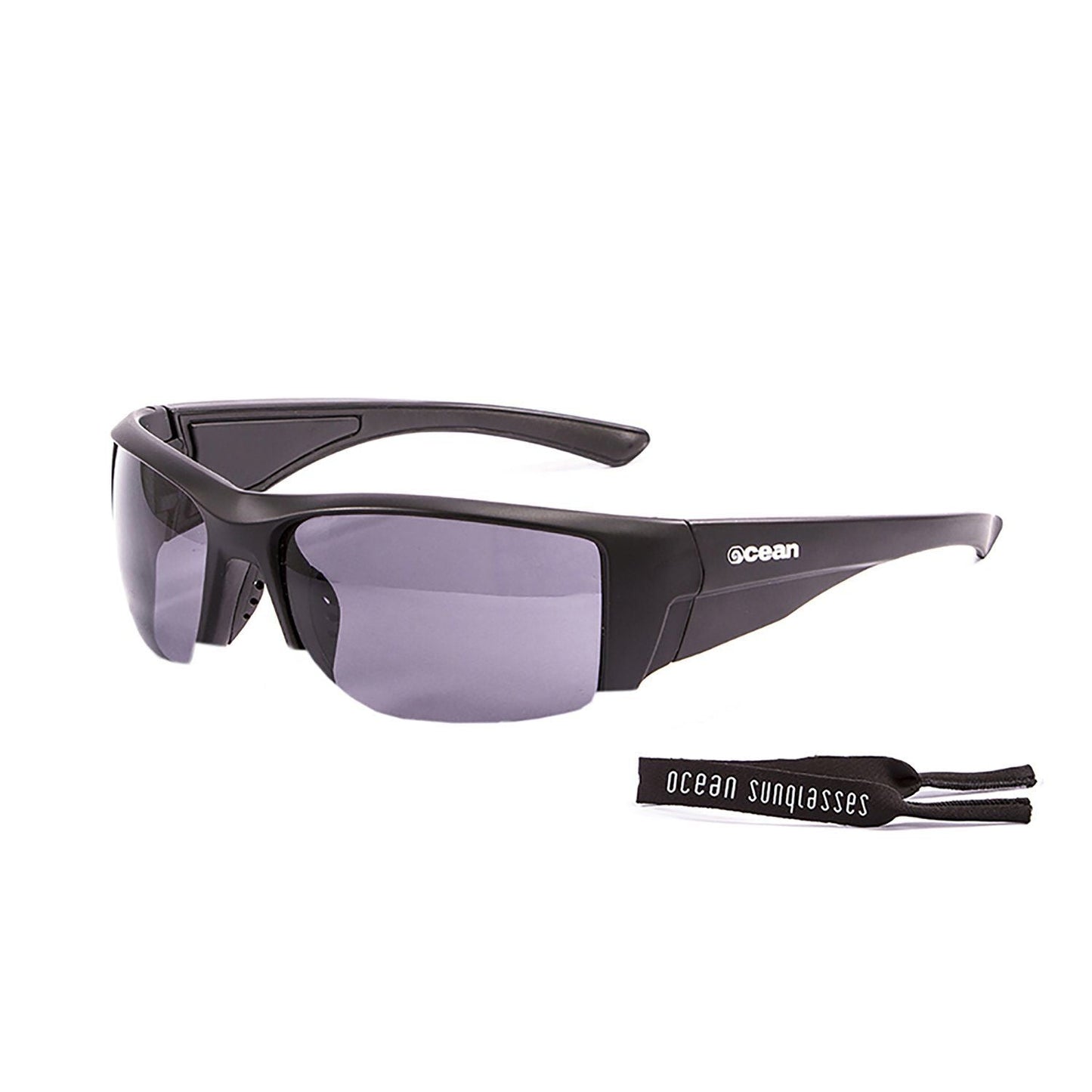 GUADALUPE Polarized Sunglasses Kiteboarding Surf Water Sports (Frame Matte Black, Lens Smoke)