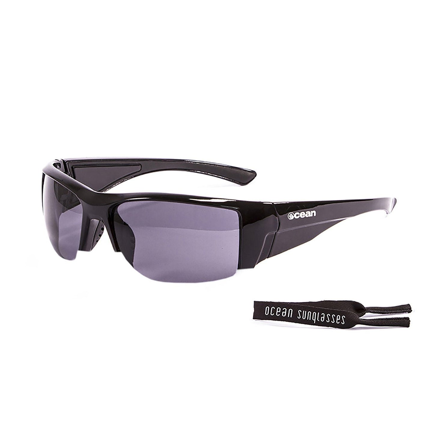 GUADALUPE Polarized Sunglasses Kiteboarding Surf Water Sports (Frame Matte Black, Lens Smoke)