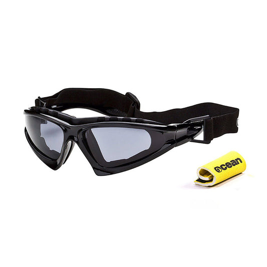 CABARETE Polarized Sunglasses Kiteboarding Surf Water Sports (Frame Black Satin, Lens Smoke)