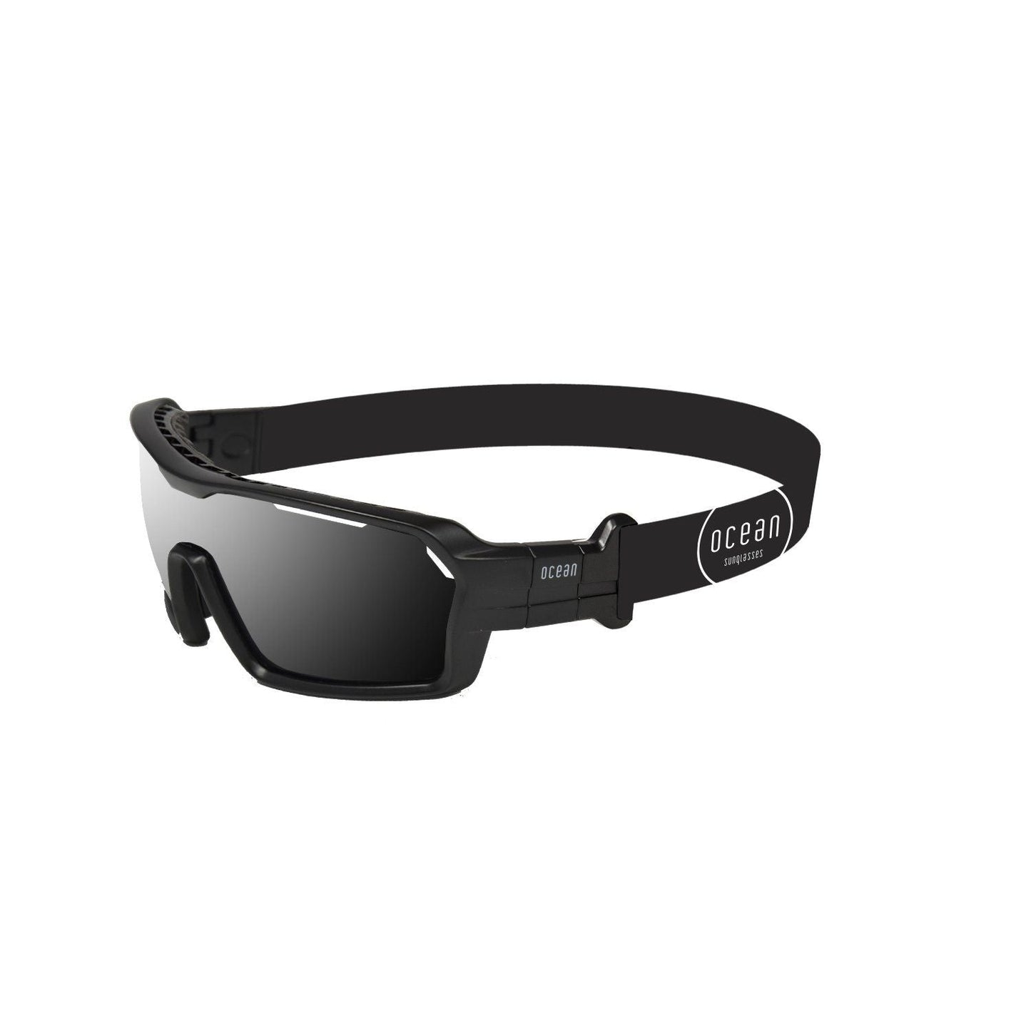 CHAMELEON Polarized Sunglasses Kiteboarding Surf Water Sports (Frame Matte Black, Lens Smoke)