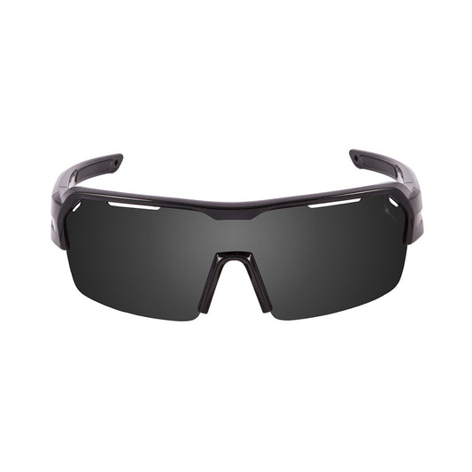 RACE Polarized Sunglasses Cycling & Running Water Sports (Frame Matte Black, Lens Smoke)