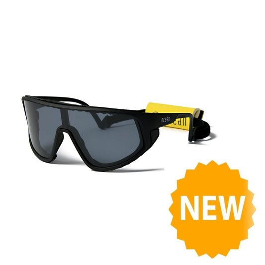 KILLY WATER Polarized Kiteboarding and Water Sports Sunglasses (Frame Matte Black, Lens Smoke)