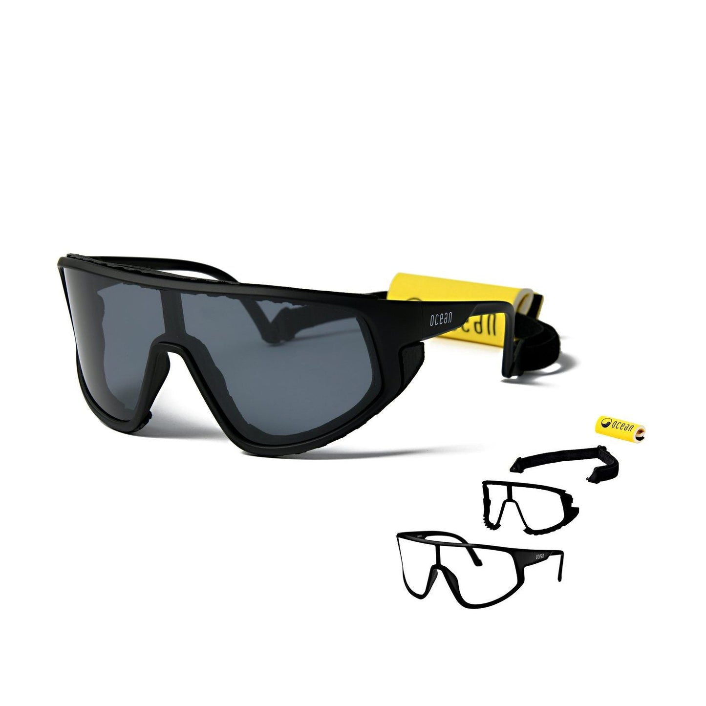 KILLY WATER Polarized Kiteboarding and Water Sports Sunglasses (Frame Matte Black, Lens Smoke)