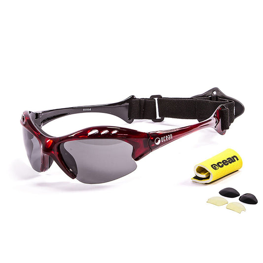 MAURICIO Polarized Sunglasses Kiteboarding Surf Water Sports (Frame Matte Black, Lens Smoke)