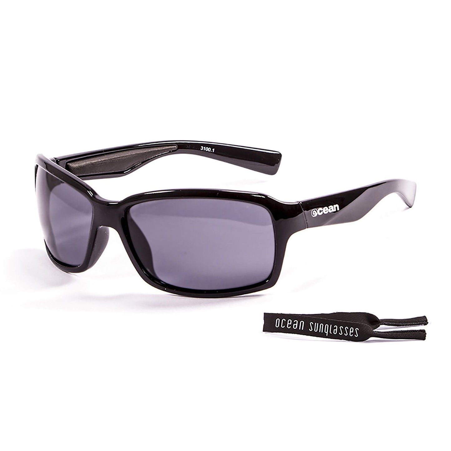 VENEZIA Polarized Sunglasses Kiteboarding Surf Water Sports (Frame Matte Black, Lens Smoke)